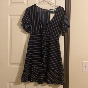 NWT Navy and white stripe She + Sky small dress